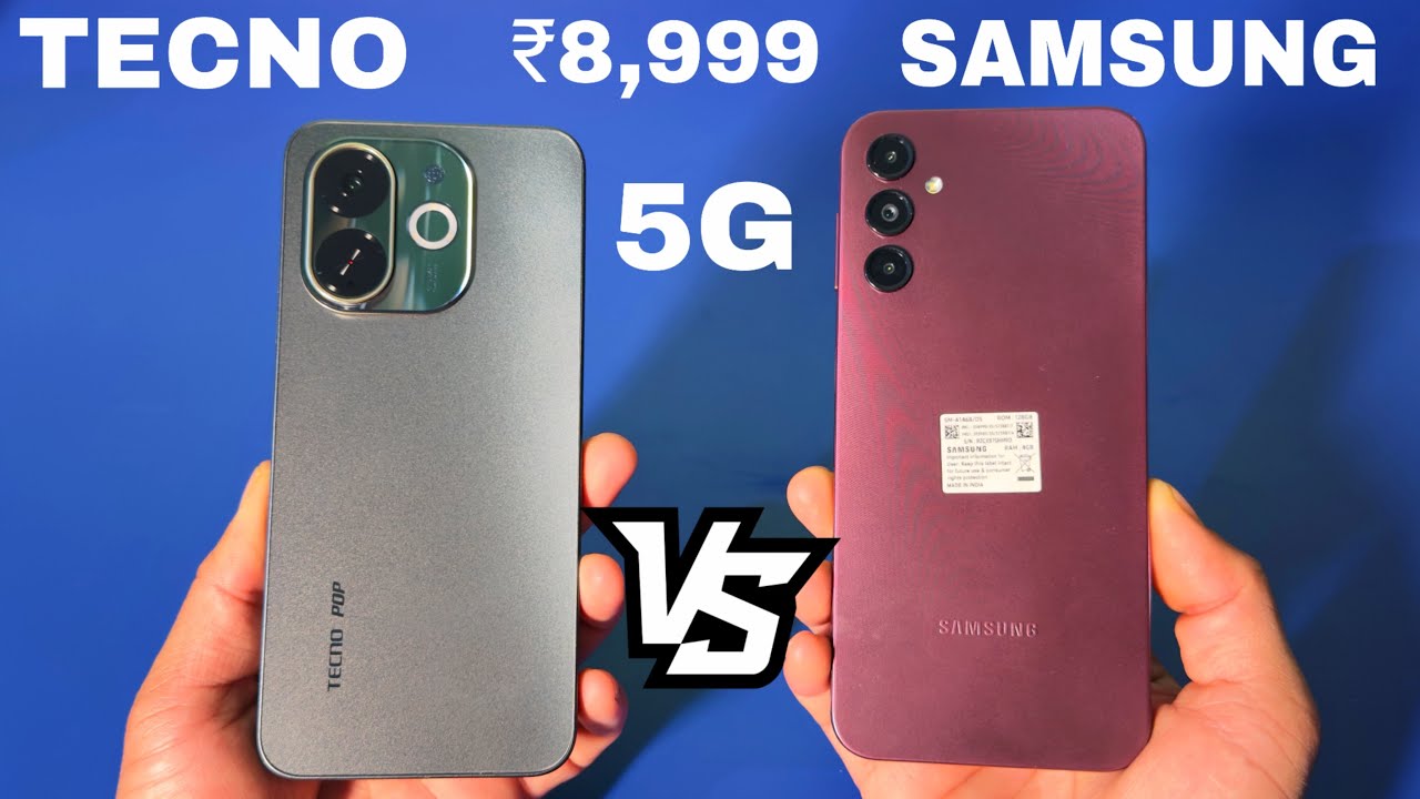 Tecno Pop 9 5G Vs Samsung Galaxy A14 5G Unboxing and Comparison Under 10000 Smartphones