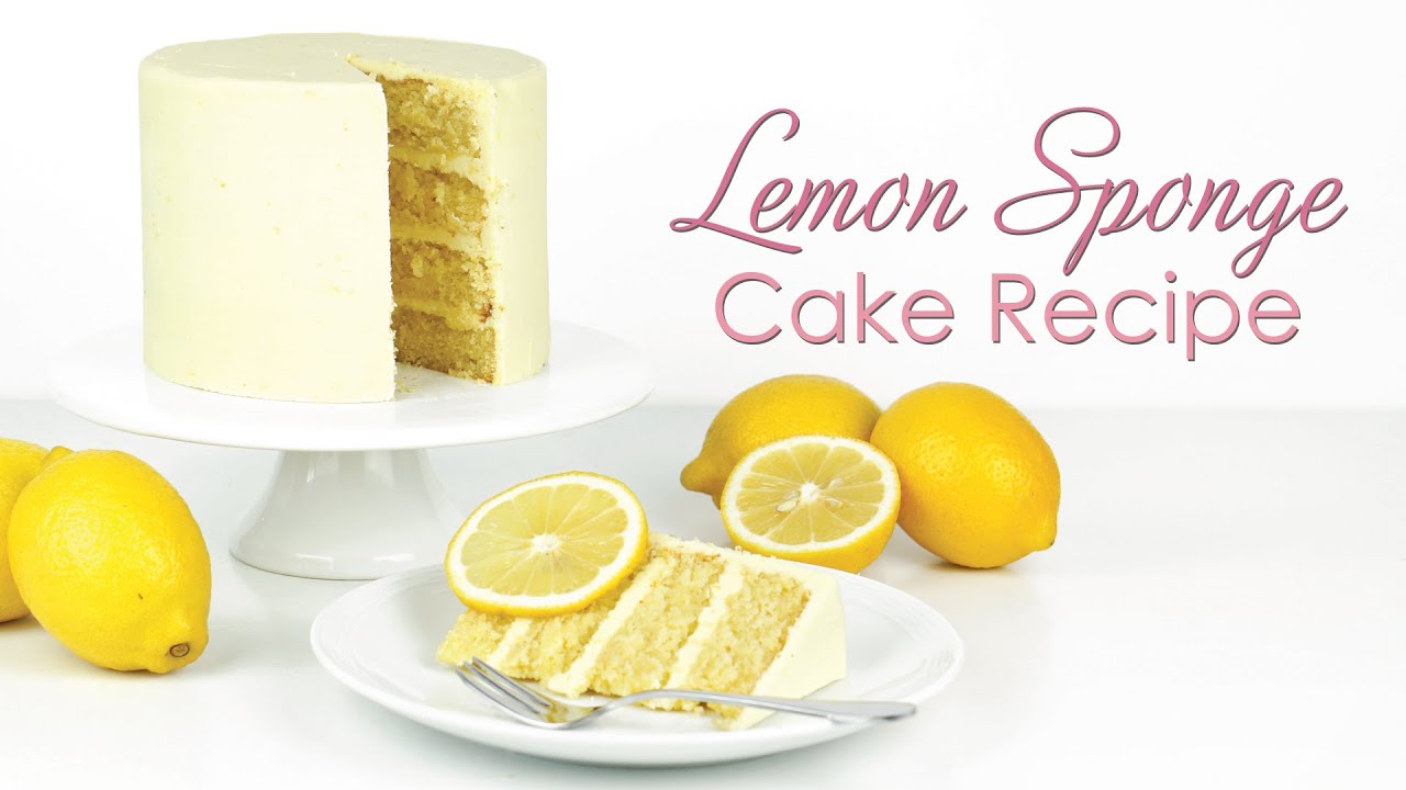 How to make my Lemon Sponge Cake Recipe - with lemon drizzle and lemon ganache