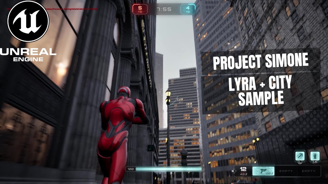 Unreal Engine 5 Lyra + Matrix City Sample Project SimOne (WIP)