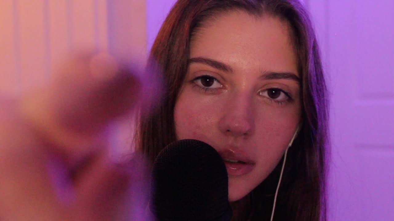 ASMR Plucking Away Your Negative Energy + finger fluttering + tongue clicking