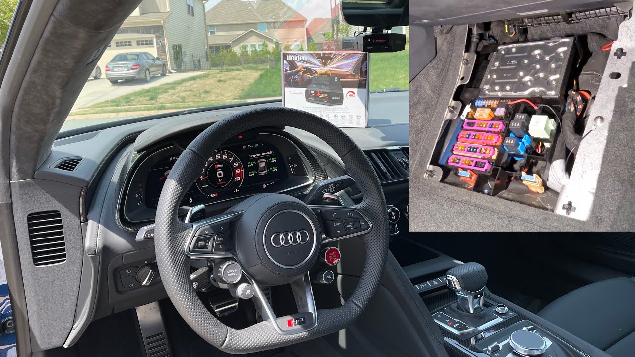 I bought my R8 a R8! [How to Install a Radar Detector in an Audi R8]