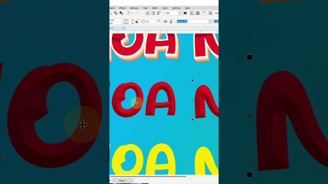 LÀM CHỮ NỔI TRONG COREL