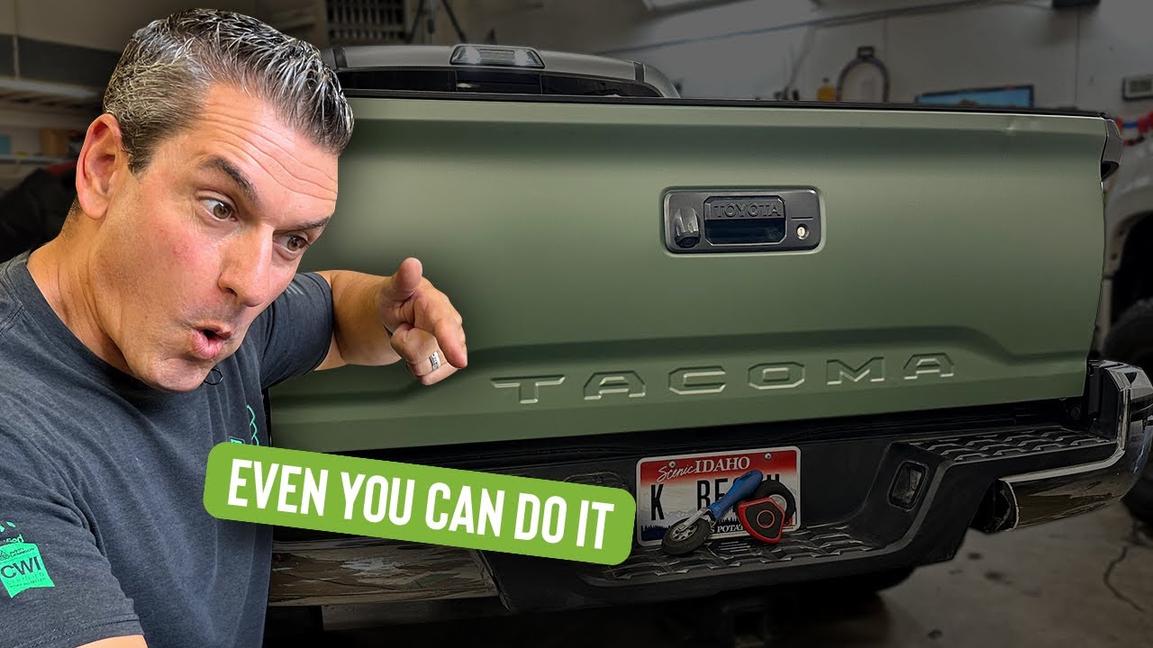 How to wrap a Tacoma tailgate DIY