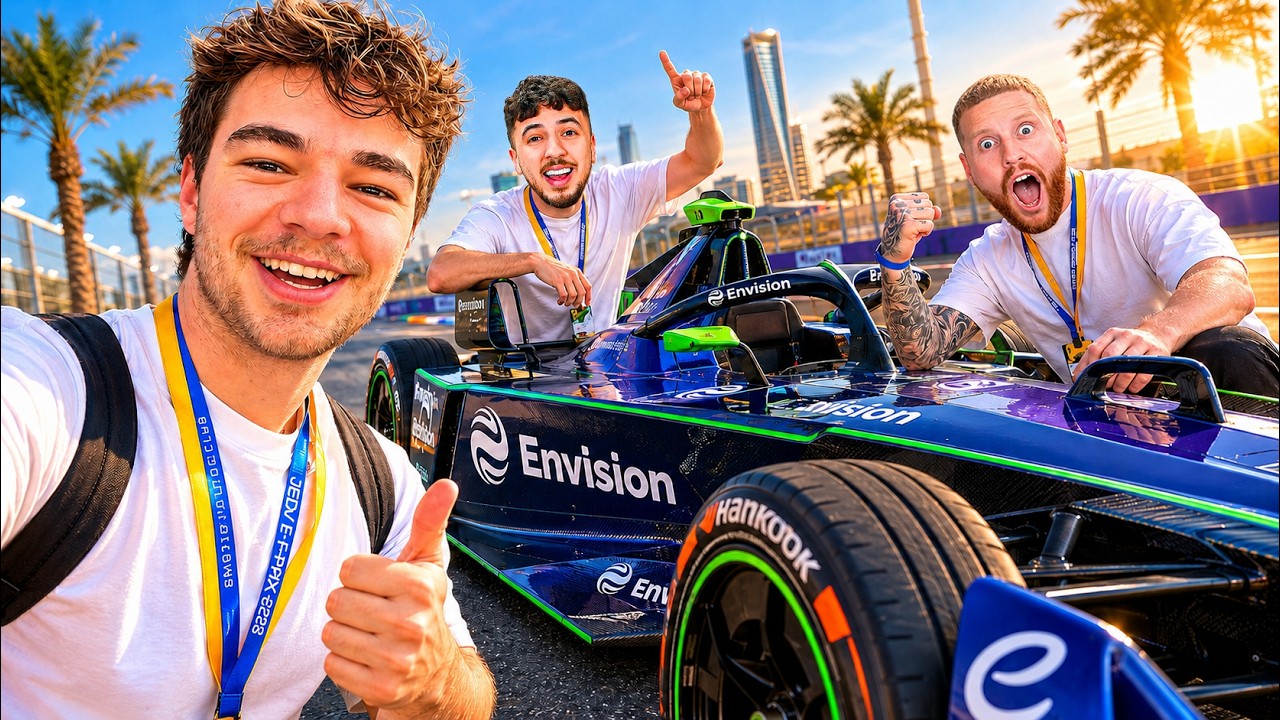 Jeddah Grand Prix Vlog - We Raced Formula E Cars!