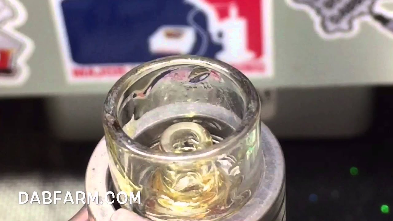 Fat Dab Of Mandarin Clear Concentrate Dabbed On An eBoss Quartz eNail Kit! Available At DabFarm.com