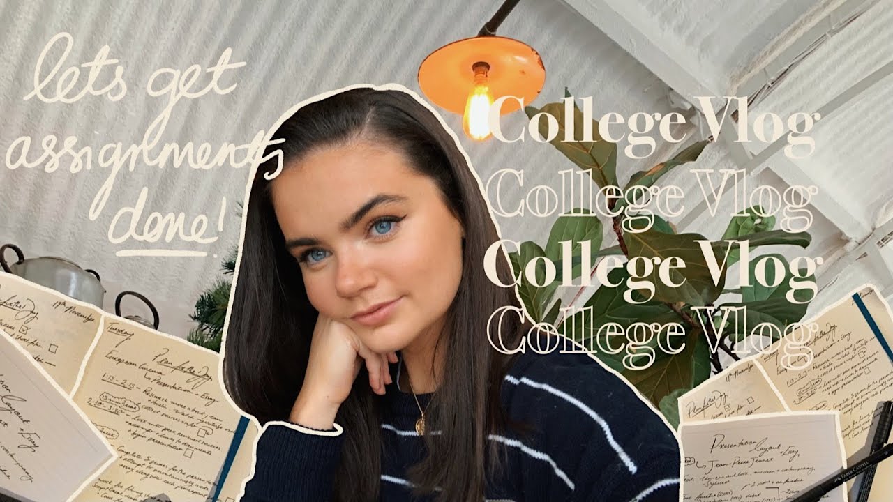 College Vlog - Completing an Assignment in 48 hours 📘