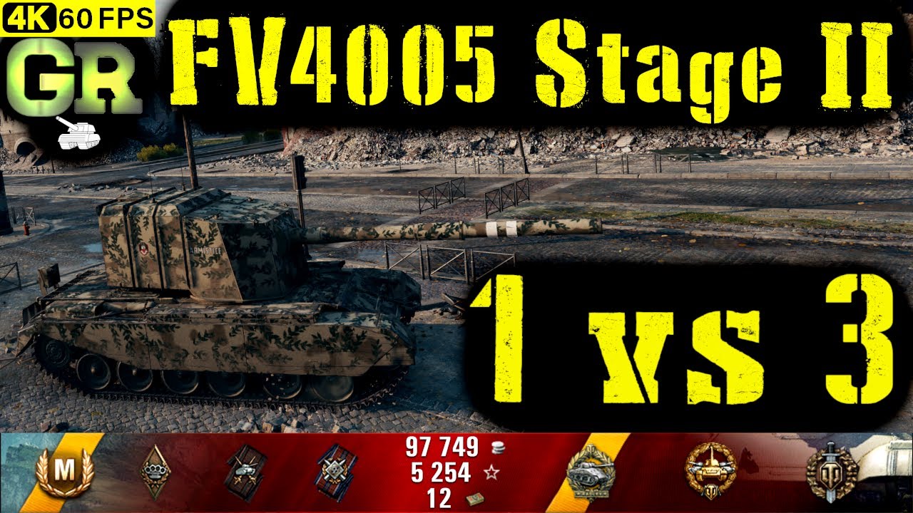 World of Tanks FV4005 Stage II Replay - 9 Kills 9.5K DMG(Patch 1.4.0)