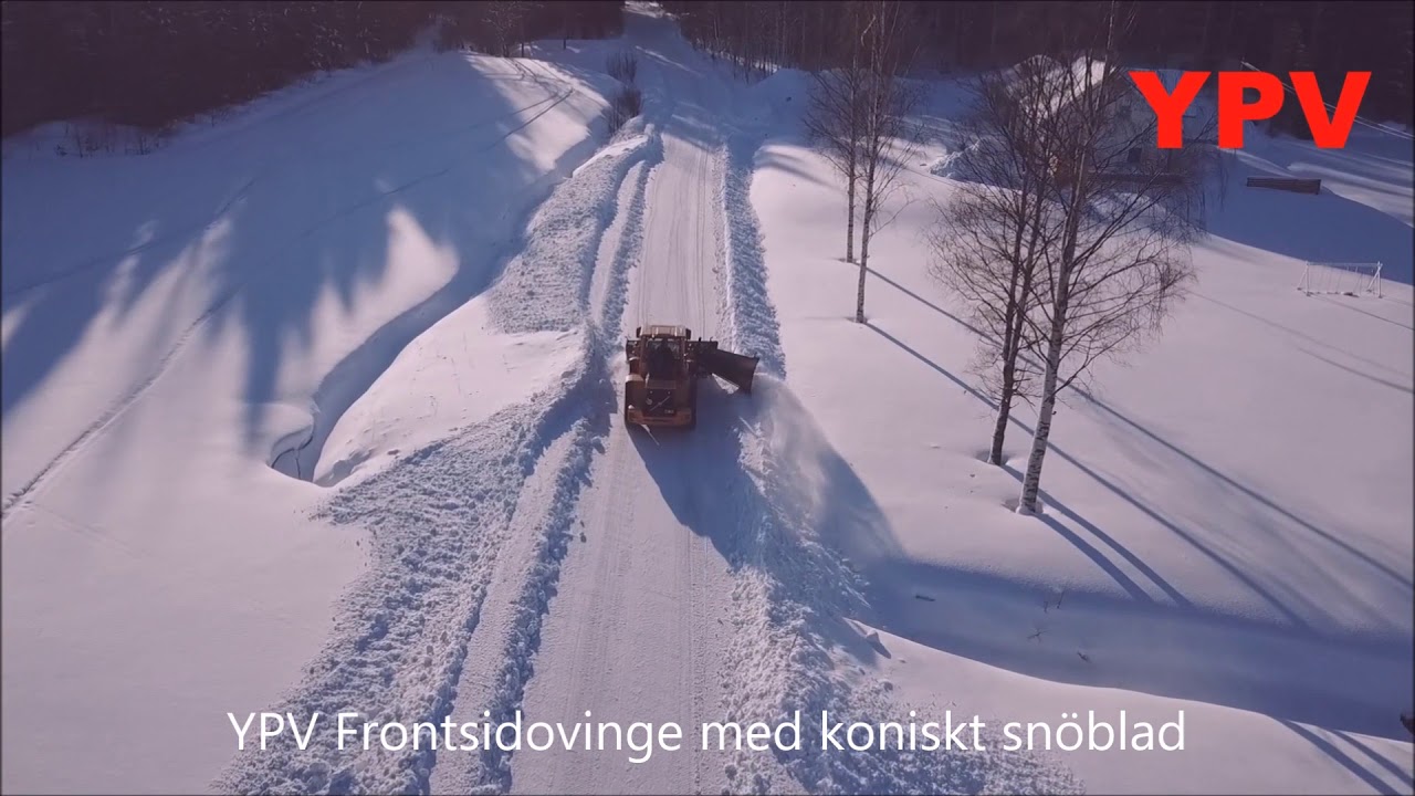 YPV FRONTSIDOVINGE MED KONISKT SNÖBLAD