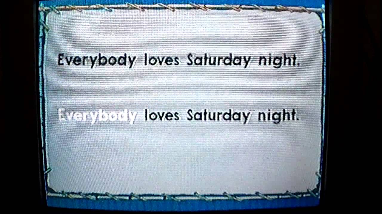 Everybody Loves Saturday Night - Africa