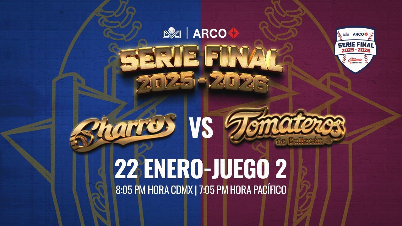 Charros de Jalisco vs Tomateros de Culiacán || 22 de Enero de 2026