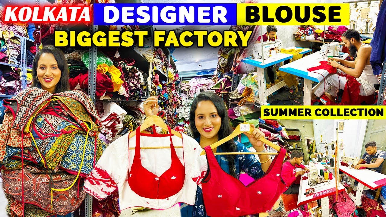 Kolkata Biggest Designer Blouse Factory | Masaba Cut Pure Cotton Blouse Manufacturer and Wholesaler