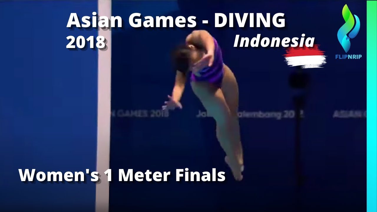 2018 Womens 1 Meter Asian Games - Diving Jakarta Finals