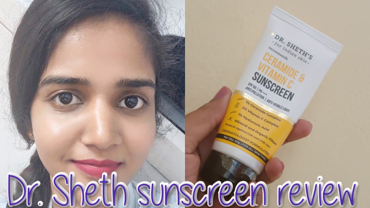 Dr. sheth's screen review in tamil - white cast?? gressy?? oily look????#bestsunscreen #YT20 #shorts