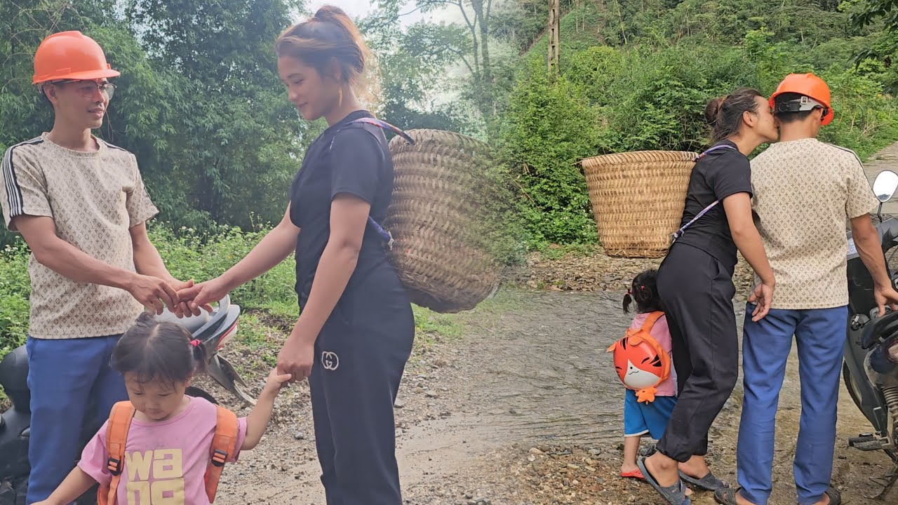 The girl was given a certificate by her teacher, and her mother kissed the engineer.