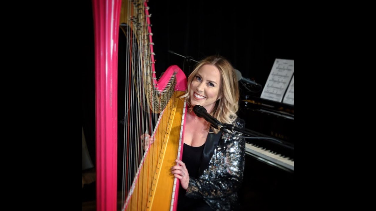 Tiny Dancer cover by Harpist and Singer Erica Messer with Hot Pink Harp