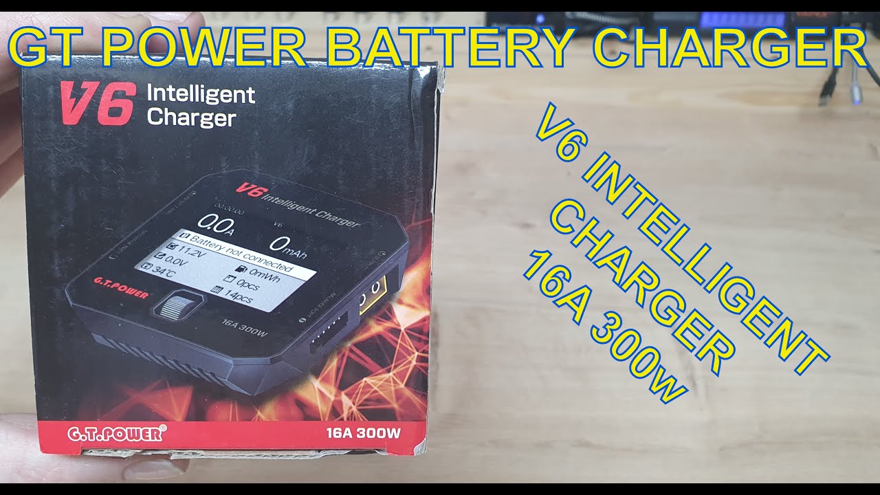 Обзор - Интеллектуальное зарядное устройство для аккумуляторов GT Power V6 - вход постоянного тока от 7 до 28 В