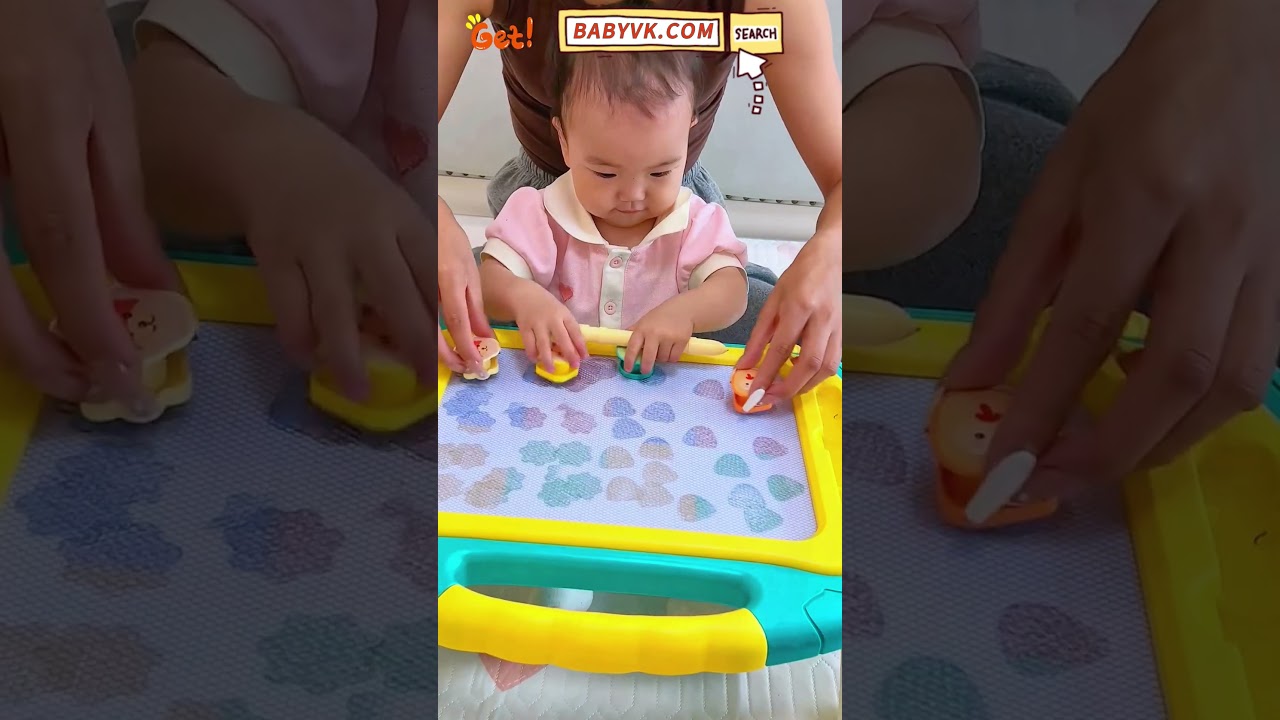 Looking for a Fun, Mess-Free Way for Your Baby to Draw? Try the Magnetic Drawing Board! #baby