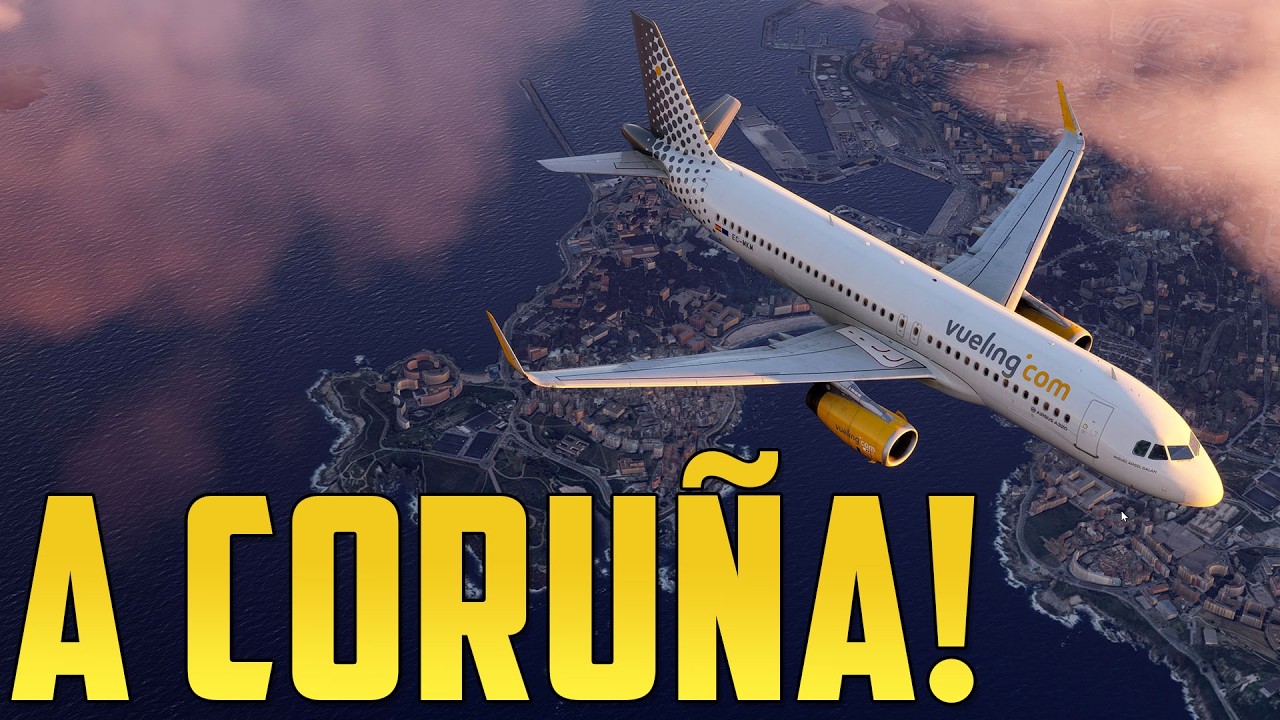 ✈️ WET & WINDY A320 HOP! ✈️ GATWICK ➜ A CORUÑA! ✈️ EGKK ➜ LECO ✈️