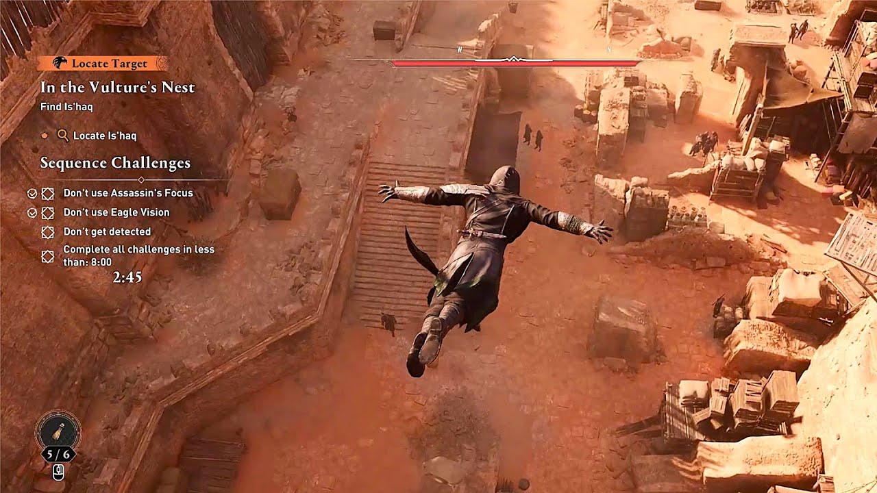 Roman Fort All Challenges Complete | AC Mirage Animus Sequence Replay