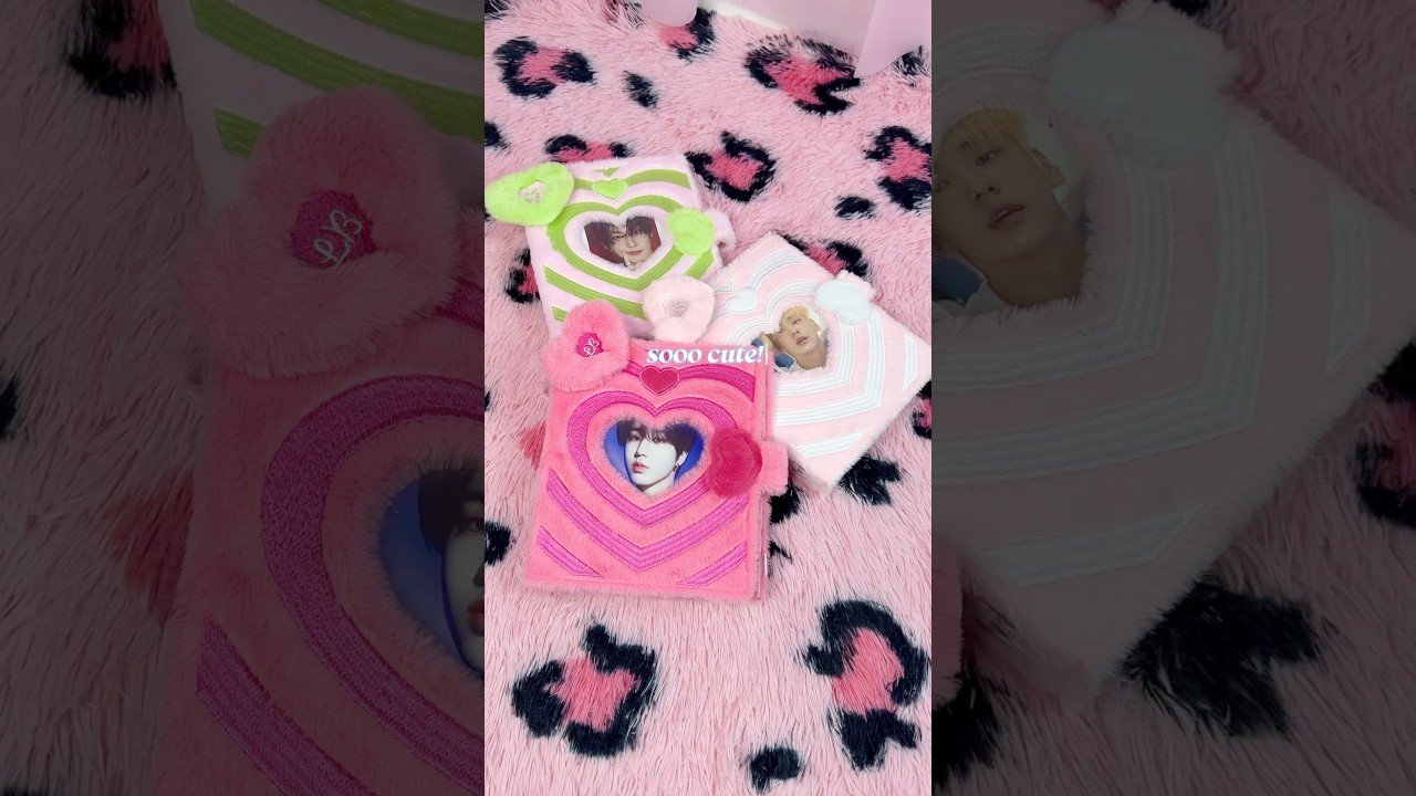 the cutest plush photocard binders! 💕🥹 i put my Han, Soobin & Jungwon photocards in them! ✨ #kpop