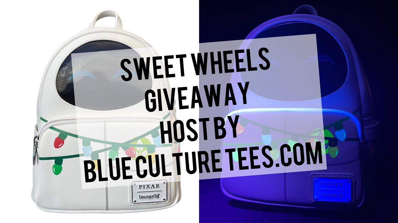 Sweet Wheels Giveaway/Blue Culture Tees/ Loungefly Mini Backpack/Disney Pixar WallE/Loungefly