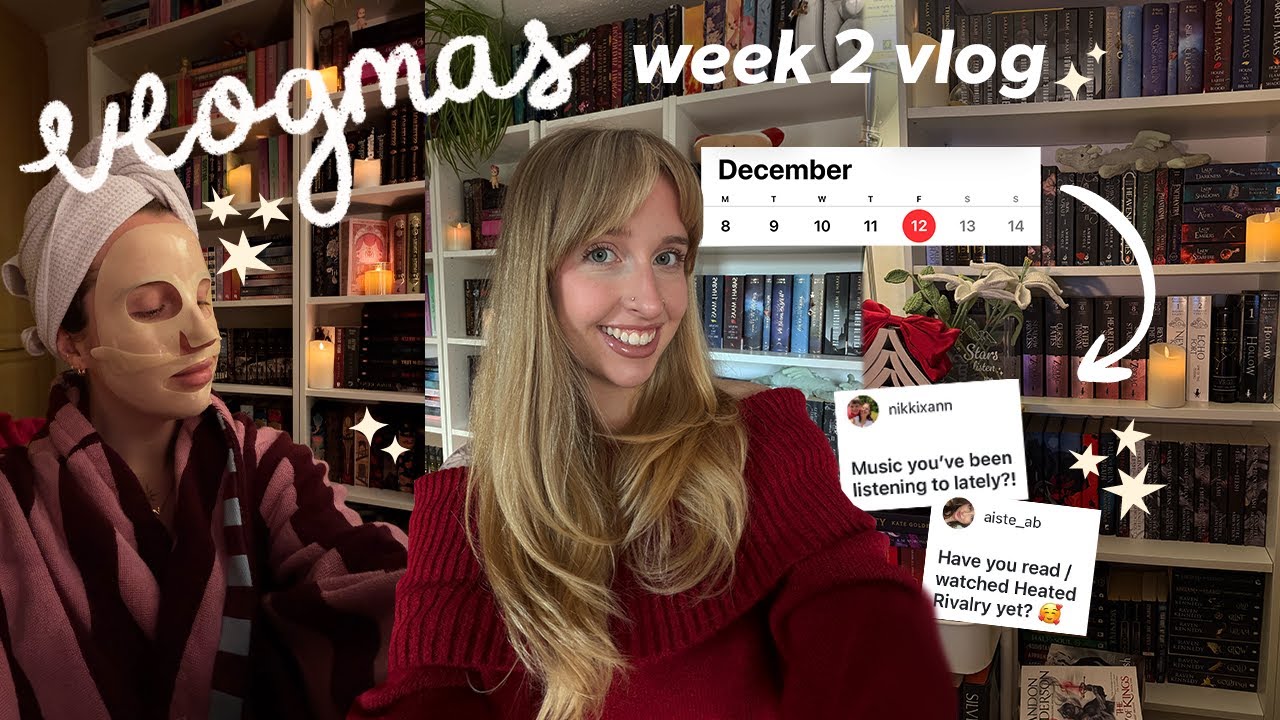 Vlogmas week 2🎄⭐️ Working, reading & a chatty Q&A! Bookmas day 7 [vlogmas]