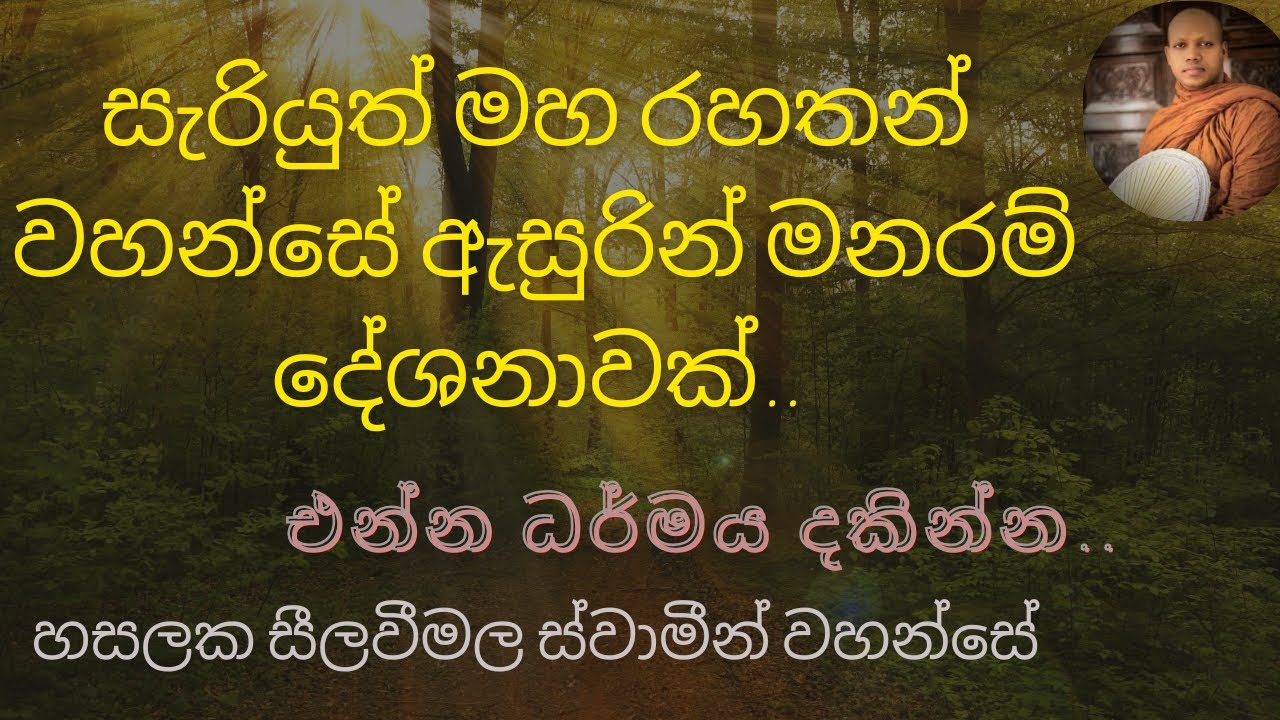 සැරියුත් මහරහතන් වහන්සේ පිළිබඳ