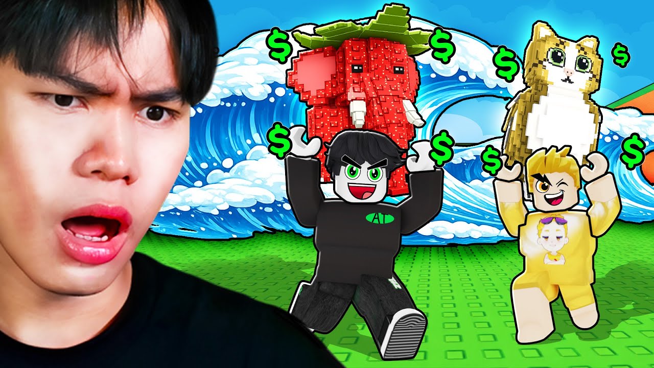 แข่งหาเงินโหมดสึนามิ! ใครแพ้เสีย 100M ใน Steal A Brainrot