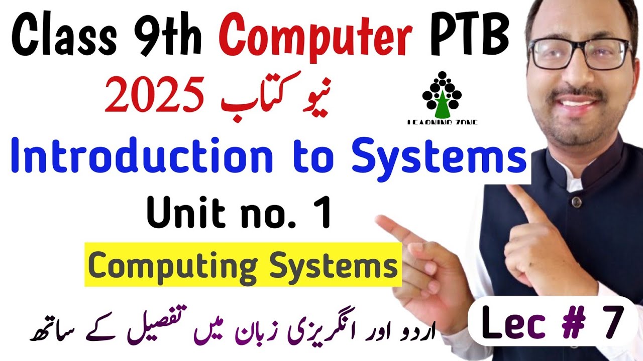 Class 9 Computer Science New Book PTB | Unit 1 Computing Systems Short Note's | Learning Zone