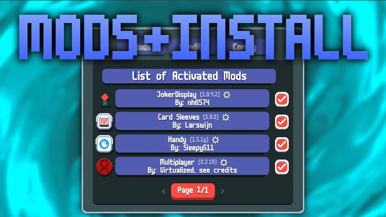 MY BALATRO MODS!! + HOW TO INSTALL!! (2025!)