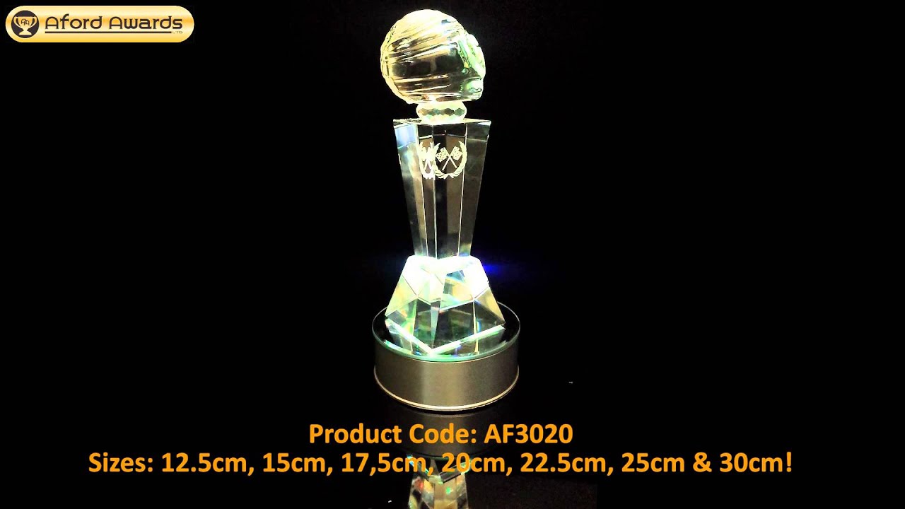 AF3020 - Crystal Tower Racing Helmet Award - Aford Awards