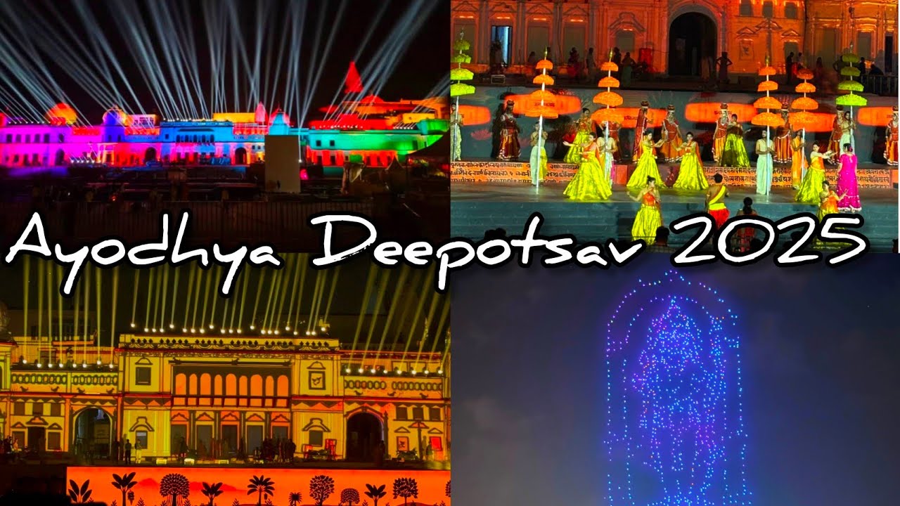 Ayodhya Deepotsav 2025 | laser light show,drone show laser|grand preparation ayodhya deepotsav 2025