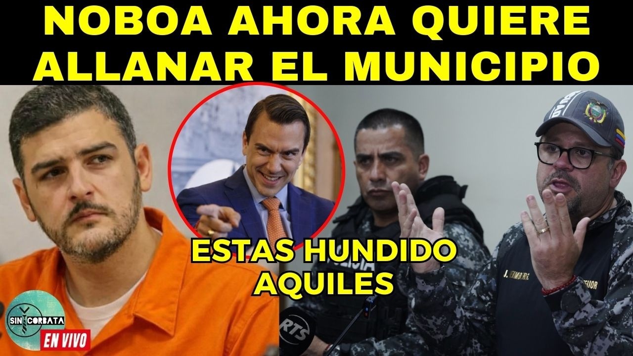 NOBOA BUSCA ALLANAR EL MUNICIPIO DE GUAYAQUIL / MANDO POLICIAS PARA ASALTAR SEGURA EP