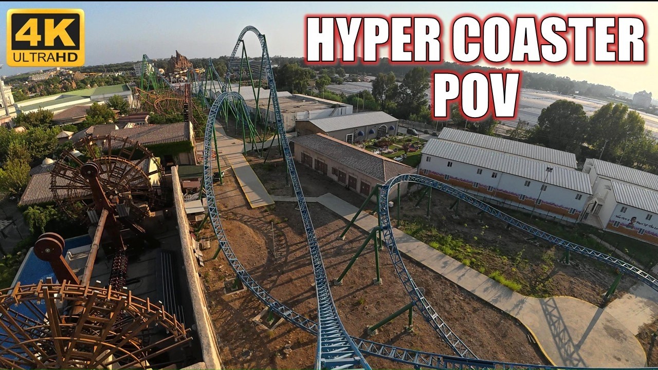 Hyper Coaster POV (Front Row, 4K 60FPS), Land of Legends Mack Mega Coaster | Non-Copyright