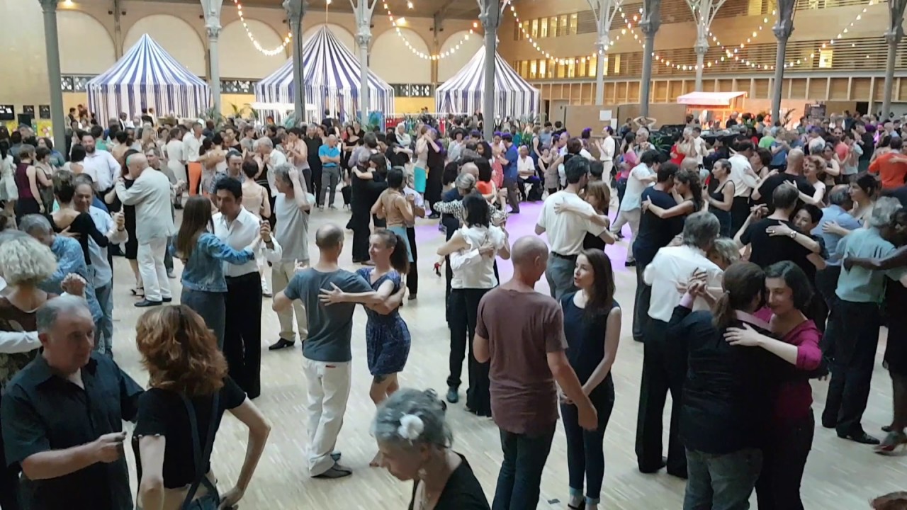 Paris _ Milonga en avant première du Tango Roots Festival 2017 au Carreau du Temple