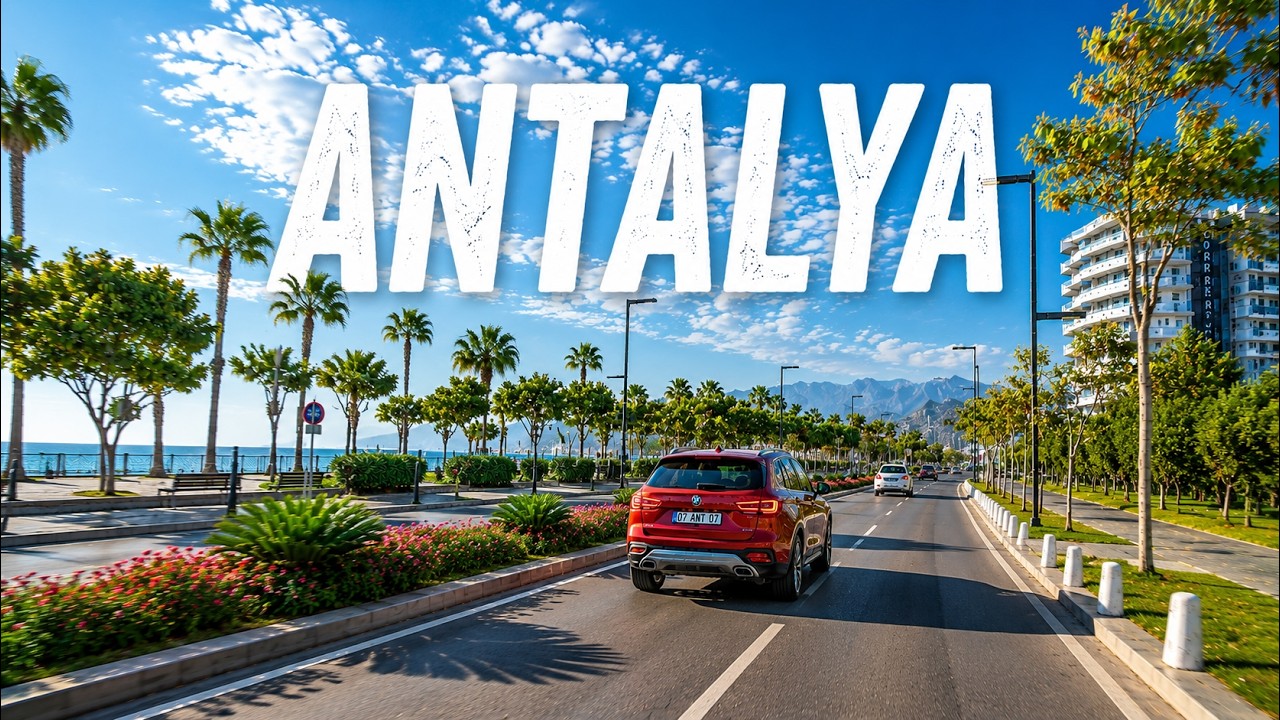 Driving in Antalya Turkey 🇹🇷 | 4K City Drive 2025 – Old Town Kaleiçi, Coast & City Tour