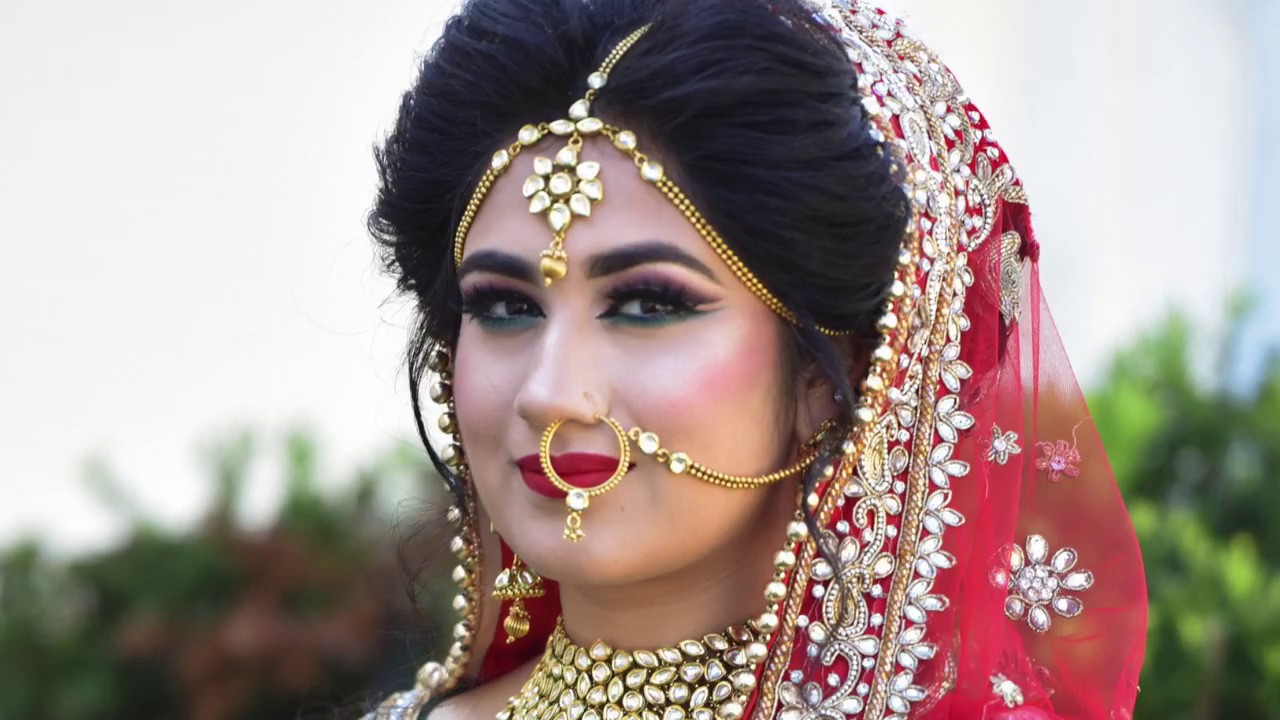 Indian Bridal Makeup Transformation | Asian Bride | Cut Crease look | Real Bride