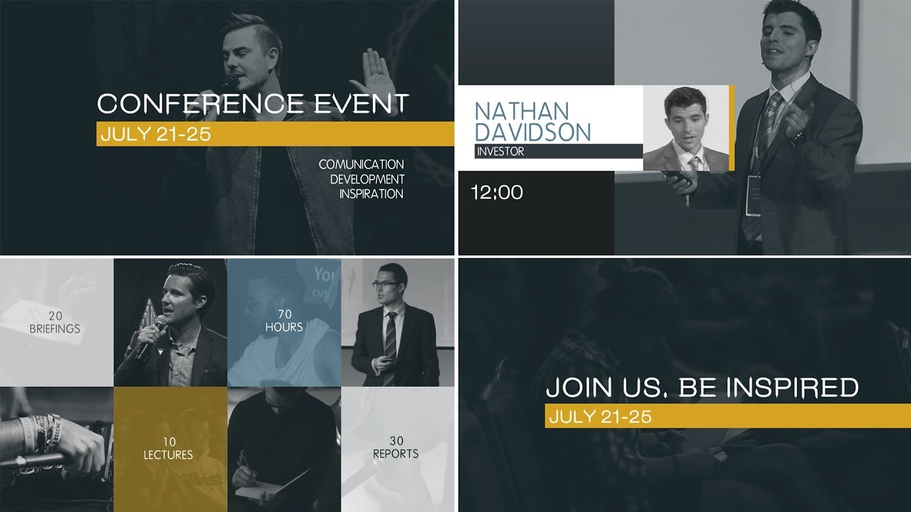 Free Vegas 14 pro Photo/Video Slideshow Template - CONFERENCE EVENT