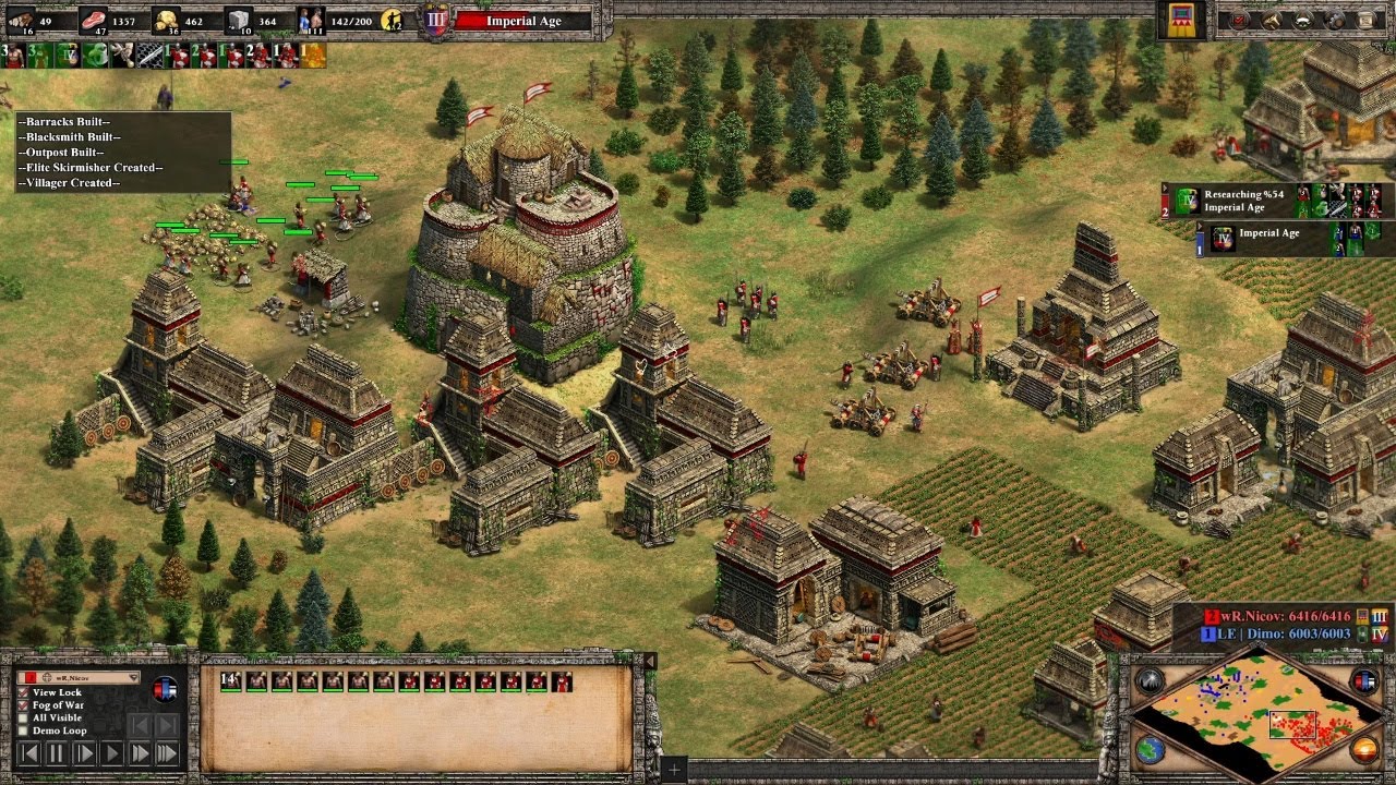wR.Nicov (Inca) vs LE | Dimo (Sho) 2847 ELO &ndash; Incredible Macro Match | AoE2 DE