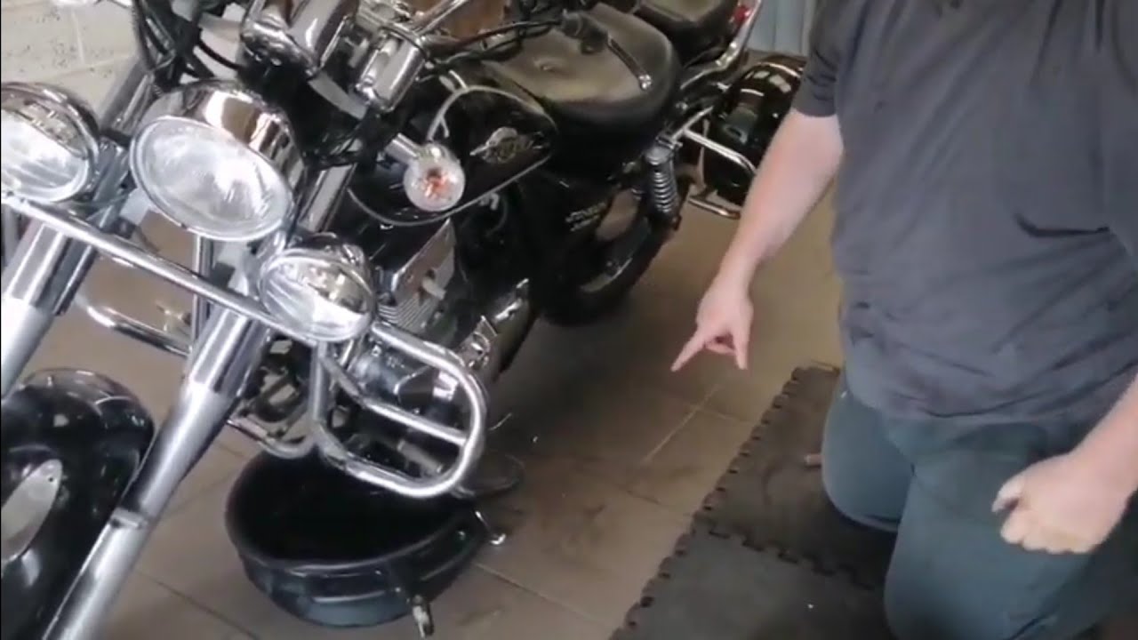 [TUTO] Vidange huile moto Jinlun JL125-11 - Chopper 125cc