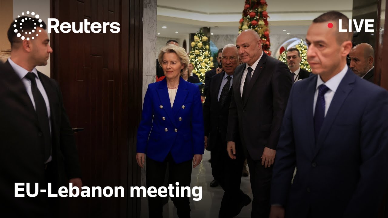 LIVE: EU officials speak following meeting with Lebanon president