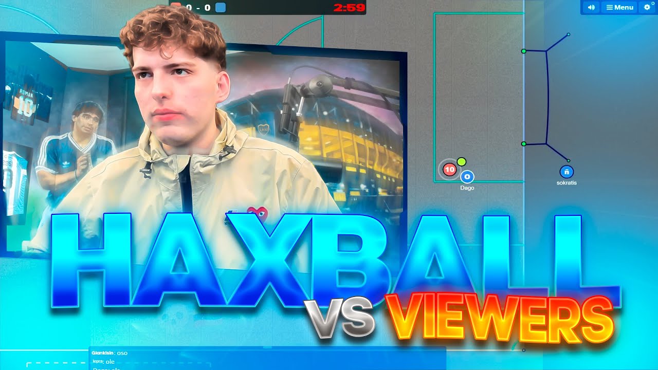 DAVOO XENEIZE JUEGA HAXBALL CON VIEWERS