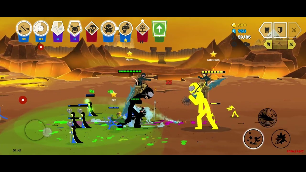 Main stick war saga part 10 * pvp 2 *