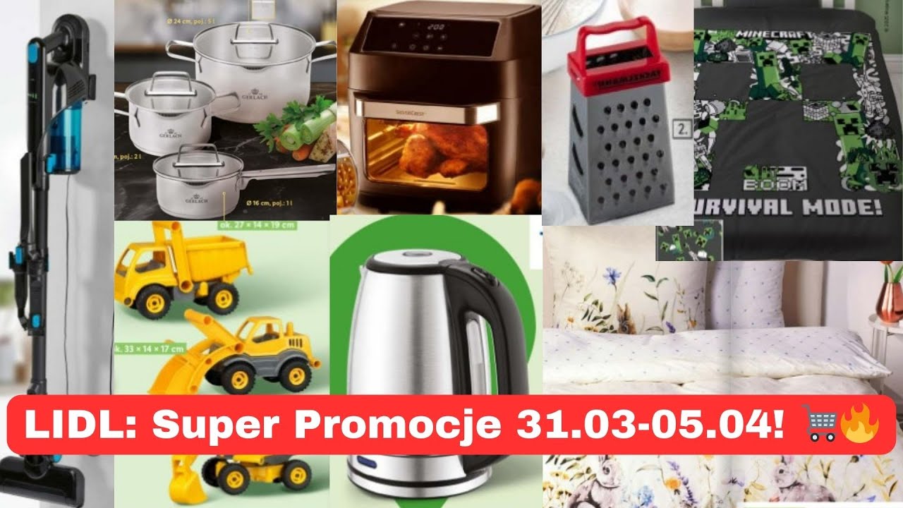 🔥 LIDL PROMOCJE 31.03-05.04! NIE PRZEGAP NAJLEPSZYCH OFERT! 🛒💥