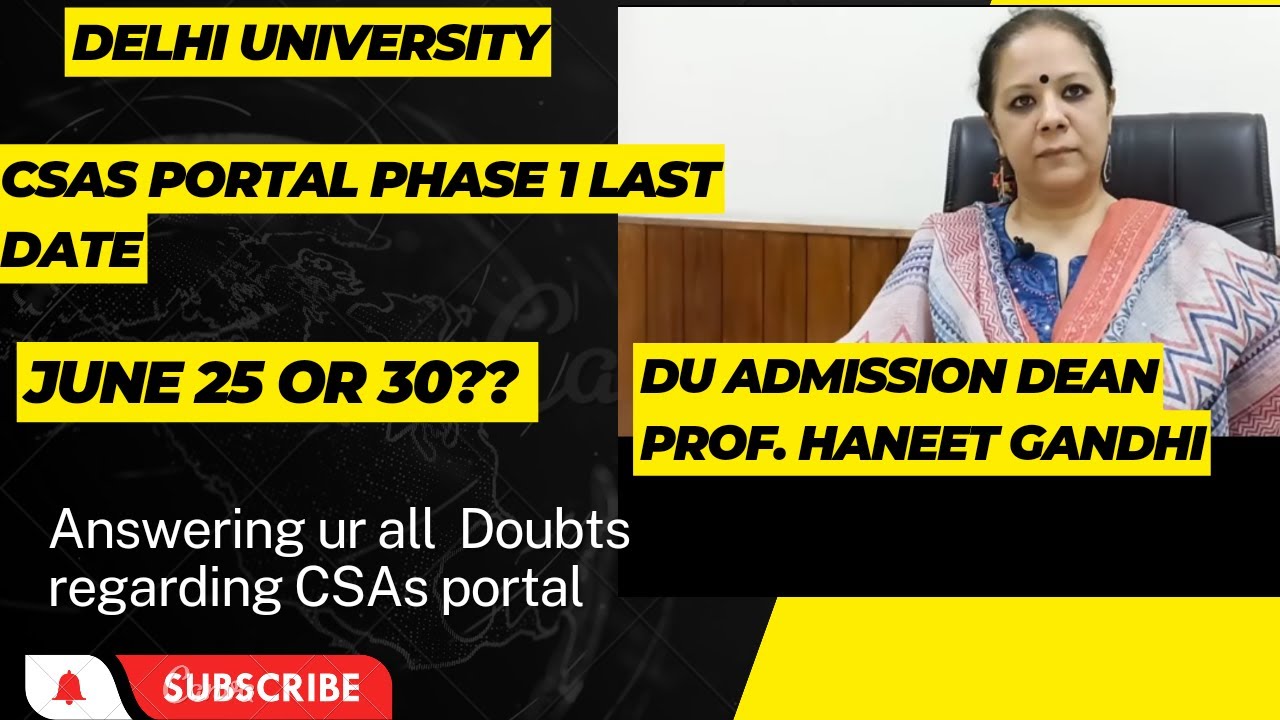 Prof. Haneet Gandhi reveals all about DU admissions#viral