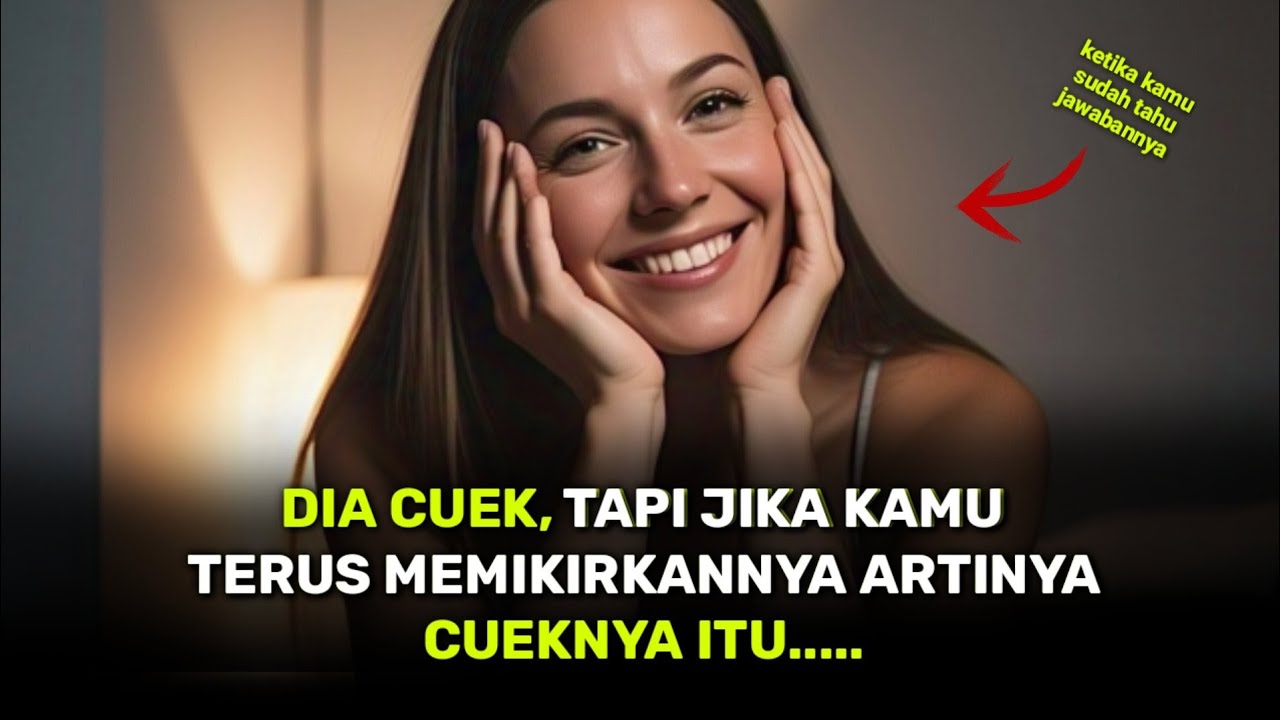 jika dia cuek tapi kamu terus memikirkannya, ini artinya dia....