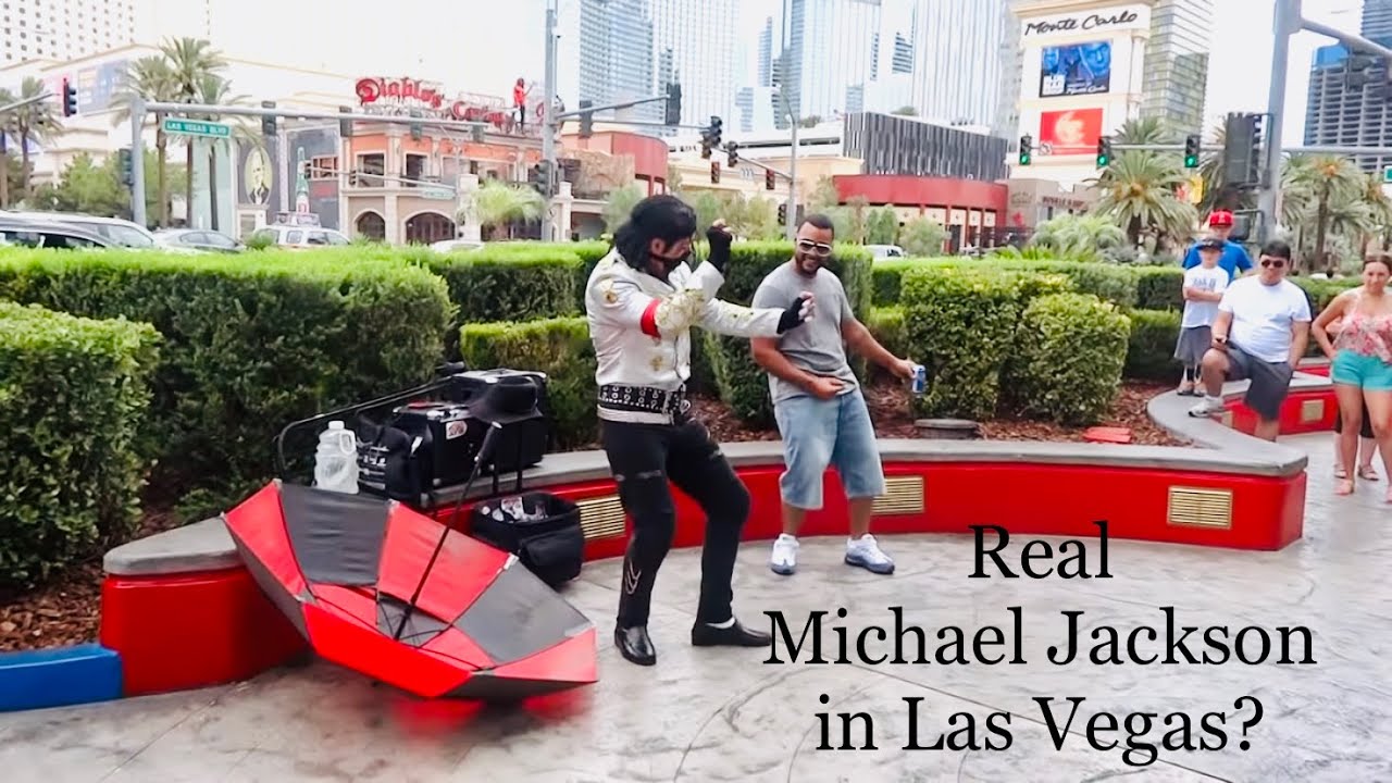 Is This Michael Jackson? Impersonator Stuns Crowds on the Vegas Strip!