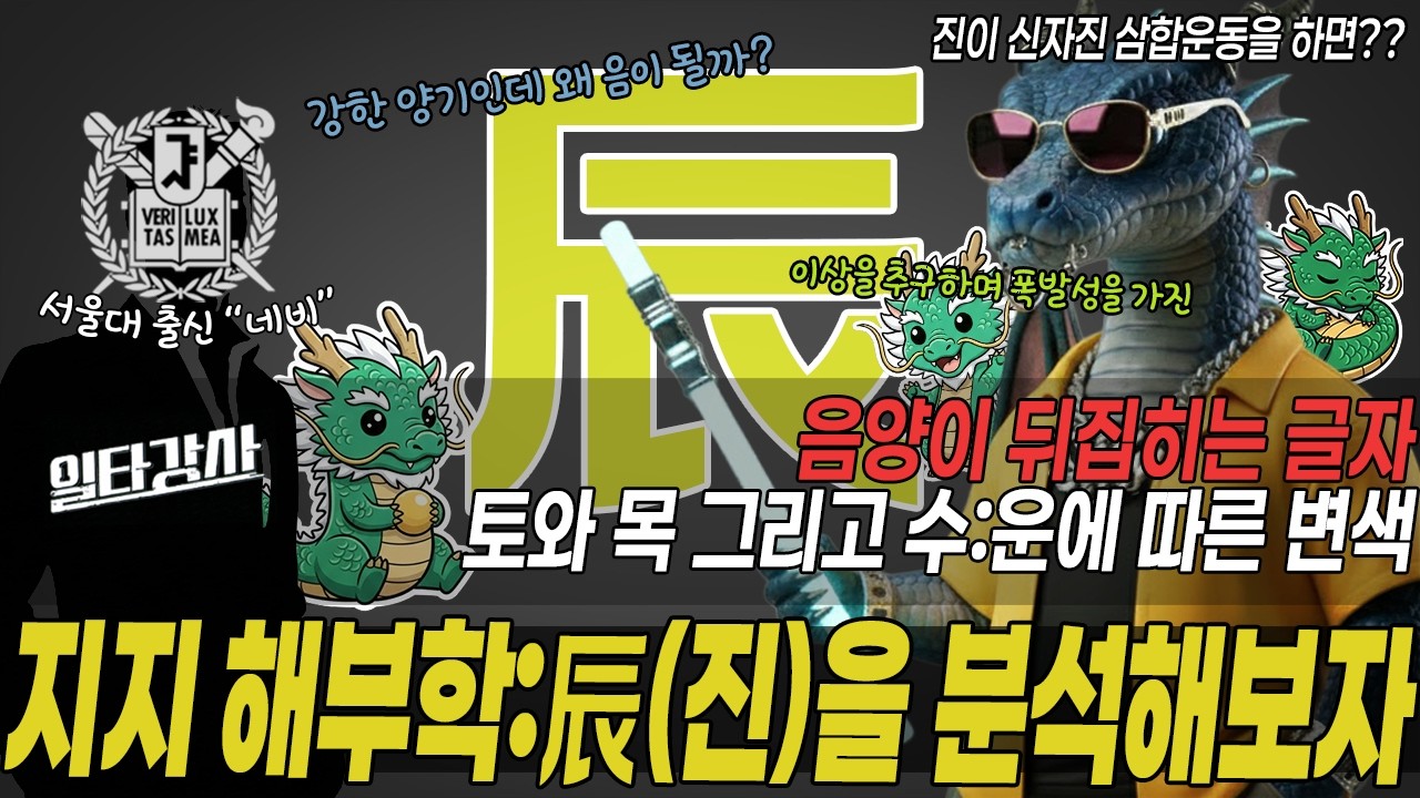[서.오.사]지지 辰 현미경 해부: 세상에 없는 동물 ‘용 辰(진)’의 정체
