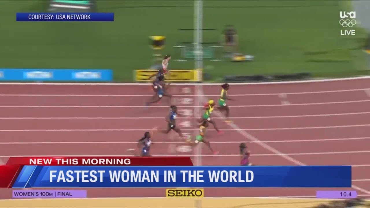 Sha'Carri Richardson now the fastest woman in the world
