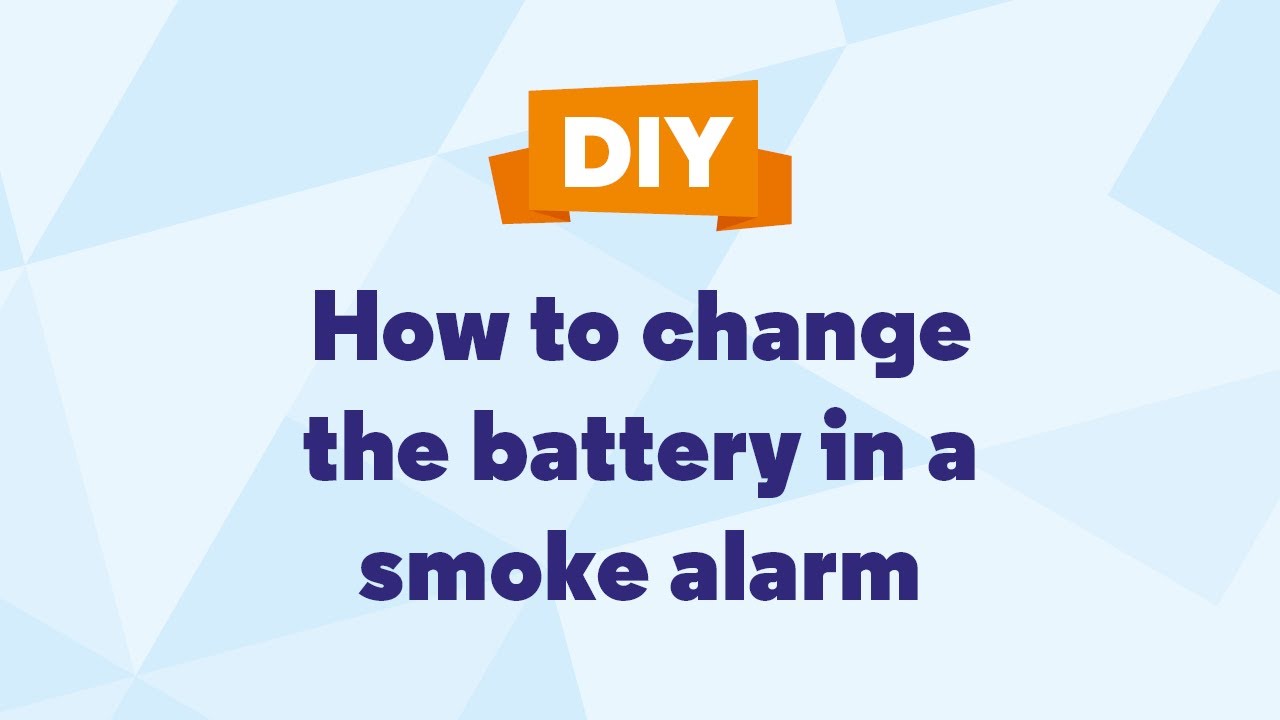 How to change the battery in a smoke alarm - Cité building